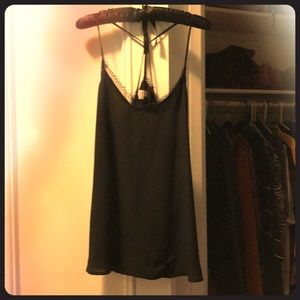 Black lace camisole